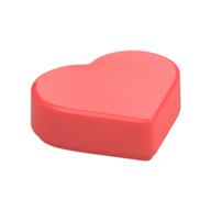 Tile 1 x 1 Heart — Coral