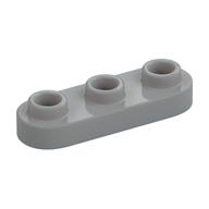 Plate Special 1 x 3 Rounded with 3 Open Studs — Light Bluish Gray