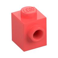 Brick Special 1 x 1 with Stud on 1 Side — Coral