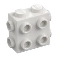 Brick Special 1 x 2 x 1 2/3 with 8 Studs on 3 Sides — White