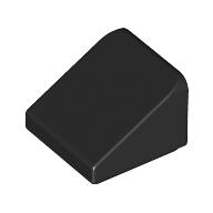 Slope 30° 1 x 1 x 2/3 (Cheese Slope) — Black