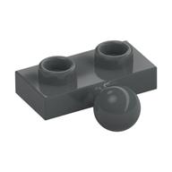 Plate Special 1 x 2 with 5.9mm Centre Side Towball — Dark Bluish Gray