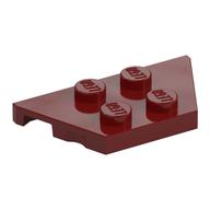 Wedge Plate 2 x 4 — Dark Red