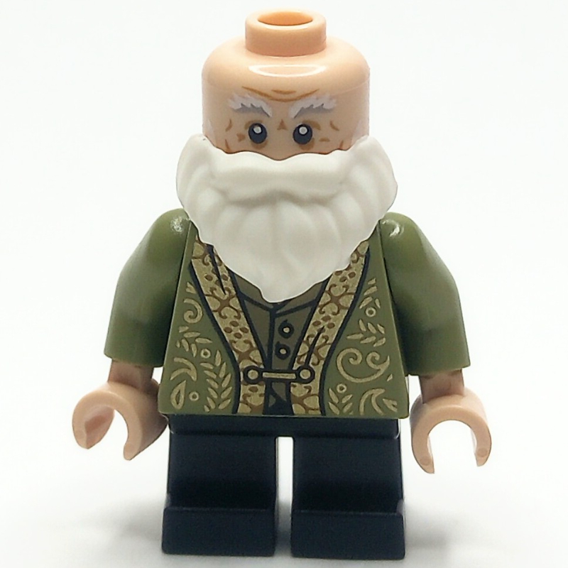 Professor Filius Flitwick - Olive Green Suit, Black Short Legs