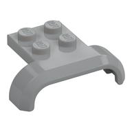 Wheel Arch, Mudguard 3 x 4 with 2 x 2 Plate — Light Bluish Gray
