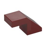 Slope 45° 2 x 1 with 2/3 Inverted Cutout and no stud — Dark Red