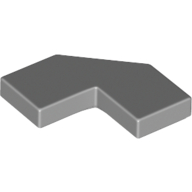 Tile Special 2 x 2 Corner with Cut Corner - Facet — Light Bluish Gray