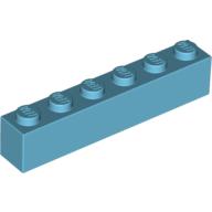 Brick 1 x 6 — Medium Azure
