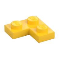 Plate 2 x 2 Corner — Yellow