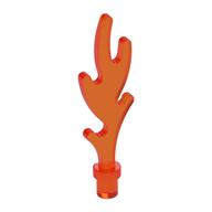 Wave / Flame Rounded with Base Rim — Trans-Neon Orange