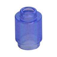 Brick Round 1 x 1 Open Stud — Satin Trans-Purple