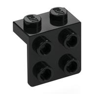 Bracket 1 x 2 - 2 x 2 — Black