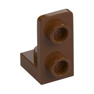 Bracket 1 x 1 - 1 x 2 Inverted — Reddish Brown