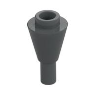 Cone 1 x 1 Inverted with Bar at Bottom (Ice Cream Cone) — Dark Bluish Gray