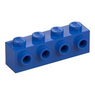 Brick Special 1 x 4 with 4 Studs on One Side — Blue