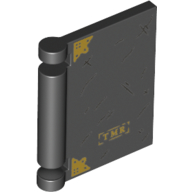 Book Cover with Gold 'TMR', Decorations print — Black