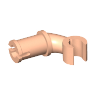 Arm, Short, with Technic Pin — Light Nougat