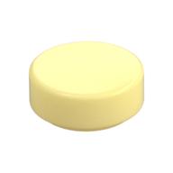 Tile Round 1 x 1 — Bright Light Yellow