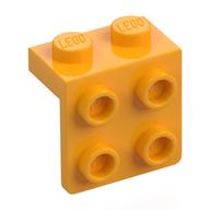Bracket 1 x 2 - 2 x 2 — Bright Light Orange