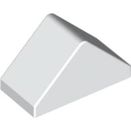 Slope 45° 2 x 1 Double with Inside Stud Holder — White