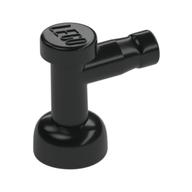 Tap 1 x 1 without Hole in Spout — Black