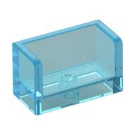 Panel 1 x 2 x 1 with Rounded Corners and 2 Sides — Trans-Light Blue