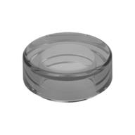 Tile Round 1 x 1 — Trans-Black