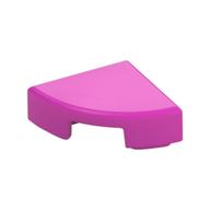 Tile Round 1 x 1 Quarter — Dark Pink