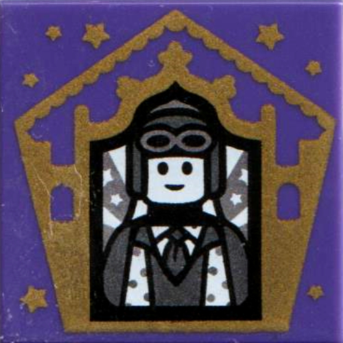 Tile 2 x 2 with Wizard Card Jocunda Sykes print — Dark Purple
