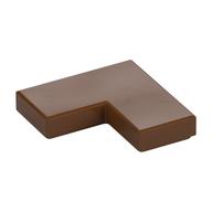 Tile 2 x 2 Corner — Reddish Brown