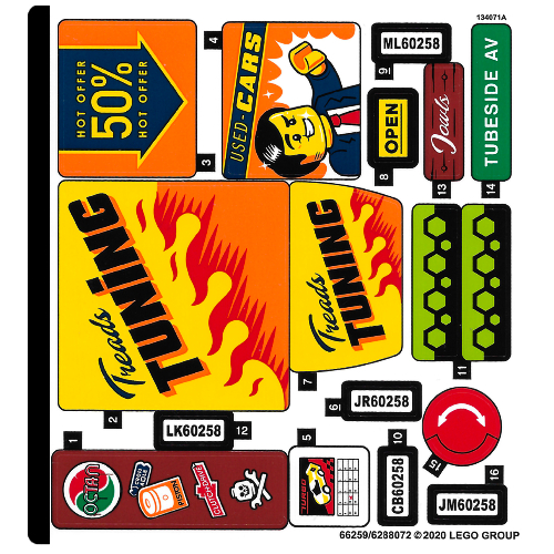 Sticker Sheet for Set 60258-1 — (Not Applicable)