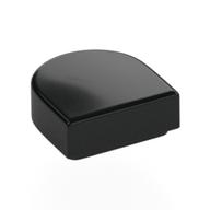 Tile Round 1 x 1 Half Circle — Black