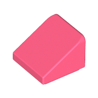 Slope 30° 1 x 1 x 2/3 (Cheese Slope) — Coral