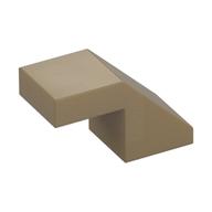 Slope 45° 2 x 1 with 2/3 Inverted Cutout and no stud — Dark Tan