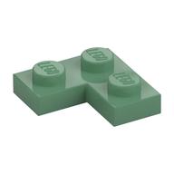 Plate 2 x 2 Corner — Sand Green