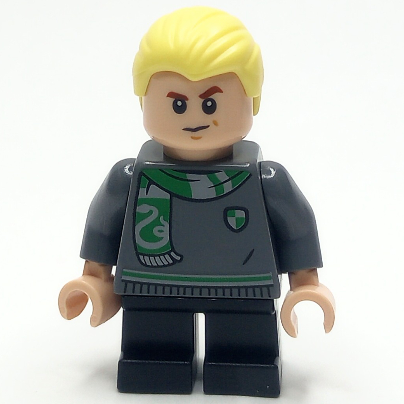 Draco Malfoy - Slytherin Sweater and Scarf, Black Short Legs
