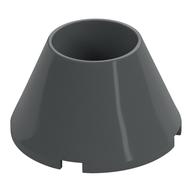 Cone 4 x 4 x 2 Hollow No Studs — Dark Bluish Gray