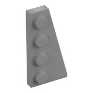 Wedge Plate 4 x 2 Right — Light Bluish Gray