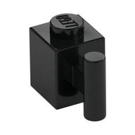 Brick Special 1 x 1 with Handle — Black