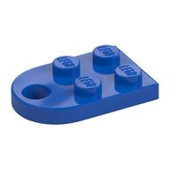 Plate Special 3 x 2 with Rounded End, Hole — Blue