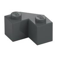 Brick Wedged 2 x 2 Facet — Dark Bluish Gray