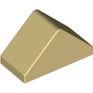 Slope 45° 2 x 1 Double with Inside Stud Holder — Tan