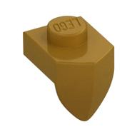 Plate Special 1 x 1 with Vertical Tooth — Pearl Gold