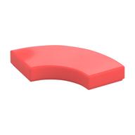 Tile 2 x 2 Curved, Macaroni — Coral