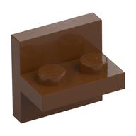Bracket 2 x 2 with 1 x 2 Vertical Studs — Reddish Brown