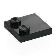 Plate Special 2 x 2 with Only 2 studs — Black