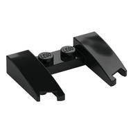 Wedge Curved 3 x 4 x 2/3 Cutout — Black