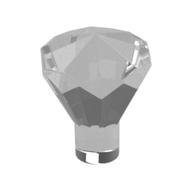 Rock 1 x 1 Jewel / Gem 24 Facet — Trans-Clear