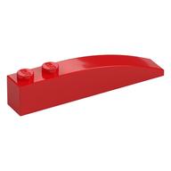 Brick Curved 6 x 1 — Red
