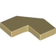 Tile Special 2 x 2 Corner with Cut Corner - Facet — Tan